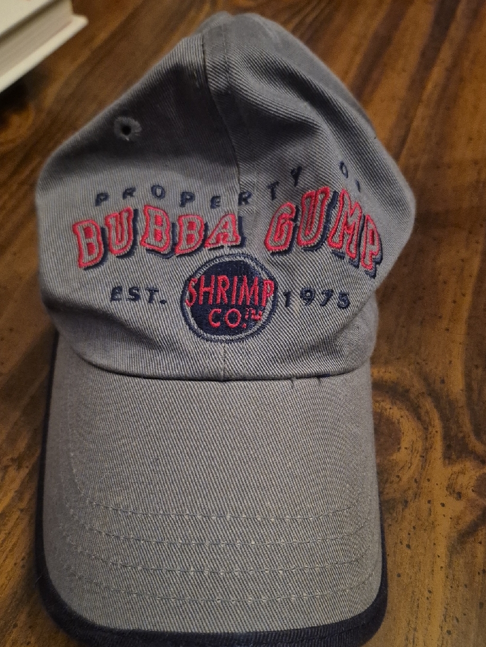 Shrimps Gray Cap with Red and Navy Embroidery
